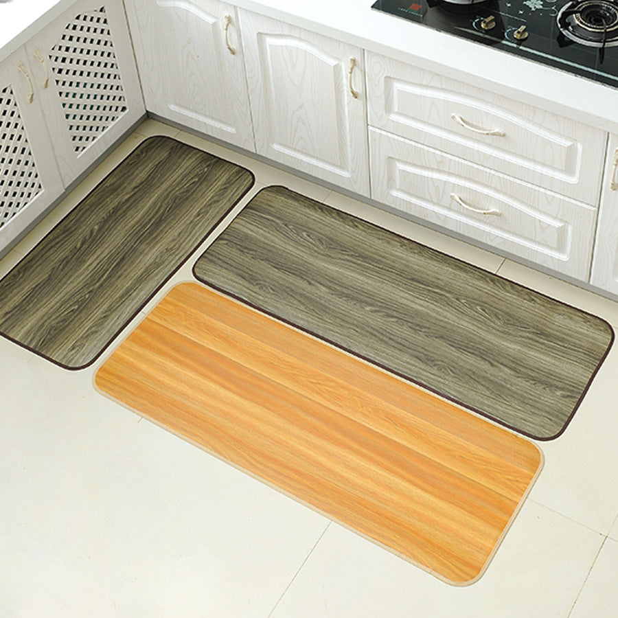 wood grain waterproof door mat kitchen door mat bedroom living room carpet home bathroom door mat