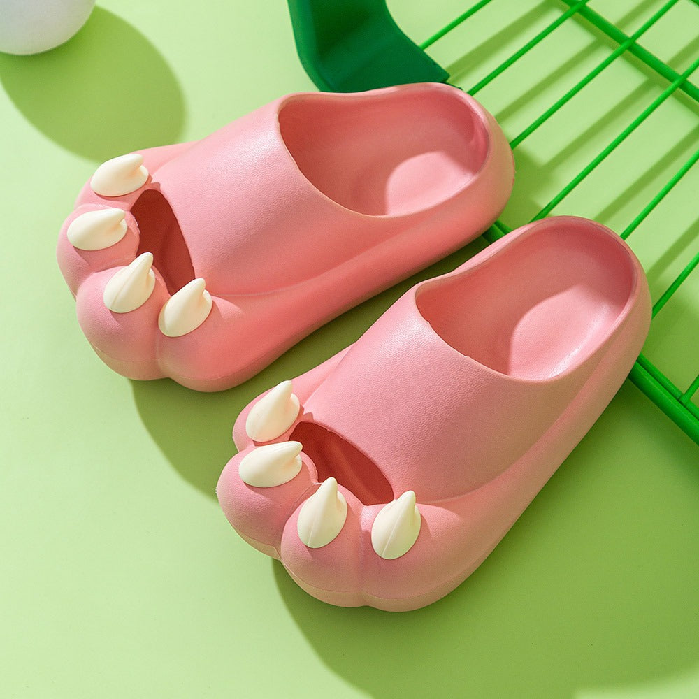 New cat claw sandals and slippers summer men and women shoes indoor soft bottom non slip cute sandals and slippers