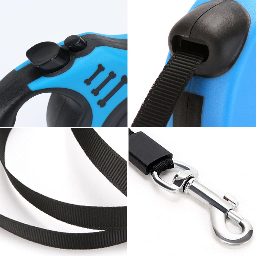 3/5M Durable Dog Leash Automatic Retractable Nylon Dog Cat Lead Extending Puppy Walking Running Lead Roulette For Dogs