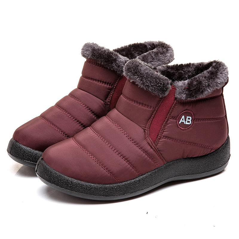 Women Boots Fashion Waterproof Snow Boots For Winter Shoes Women Casual Lightweight Ankle Botas Mujer Warm Winter Boots