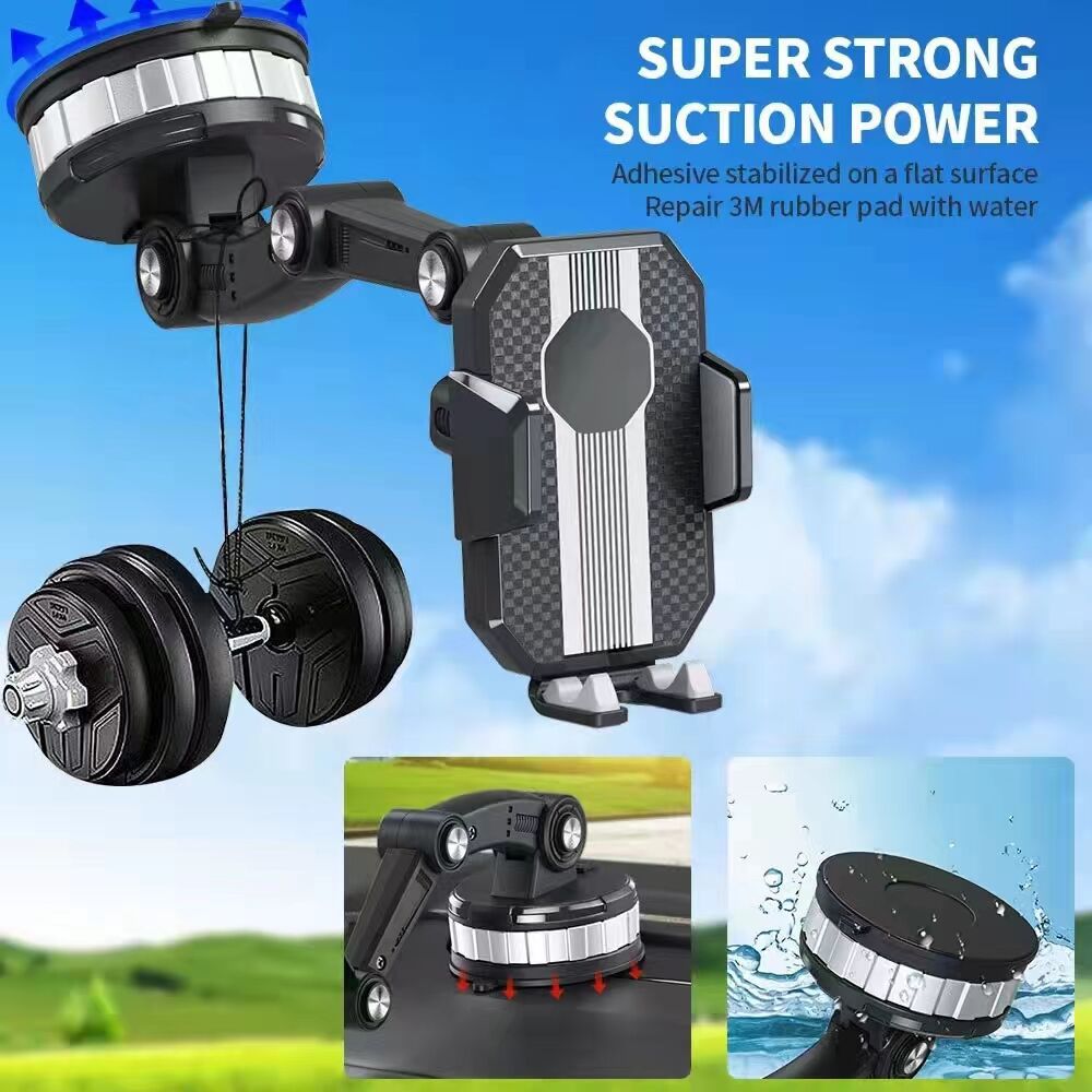 Universal Large Truck Extended Suction Cup Type Car Holder Fixed Shockproof Mobile Phone Stand Big Joint GPS Navigation Holder