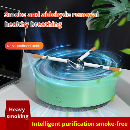 Small Self Suction Household Anion Oxidation Purifier Multi-Function Intelligent Passive Smoking Dust Removal Ashtray