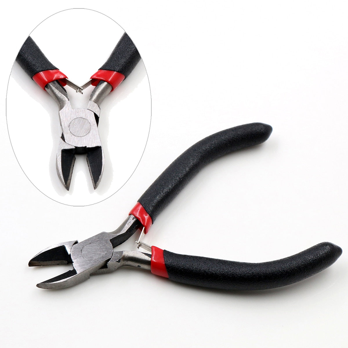 1 Piece Stainless Steel Needle Nose Pliers Jewelry Making Hand Tool Black 12.5cm