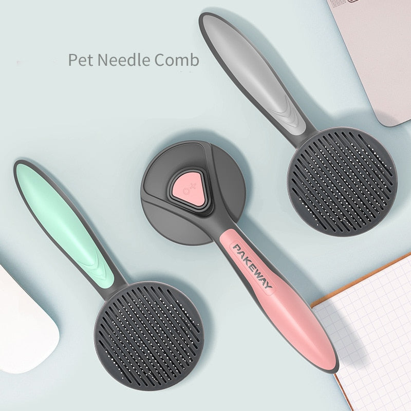 New Pet Cat Brush Massage Tool Dog Brush For Long Hair Grooming Cat Products For Pet Comb Anti Pulgas Dogs Kitten Accessories