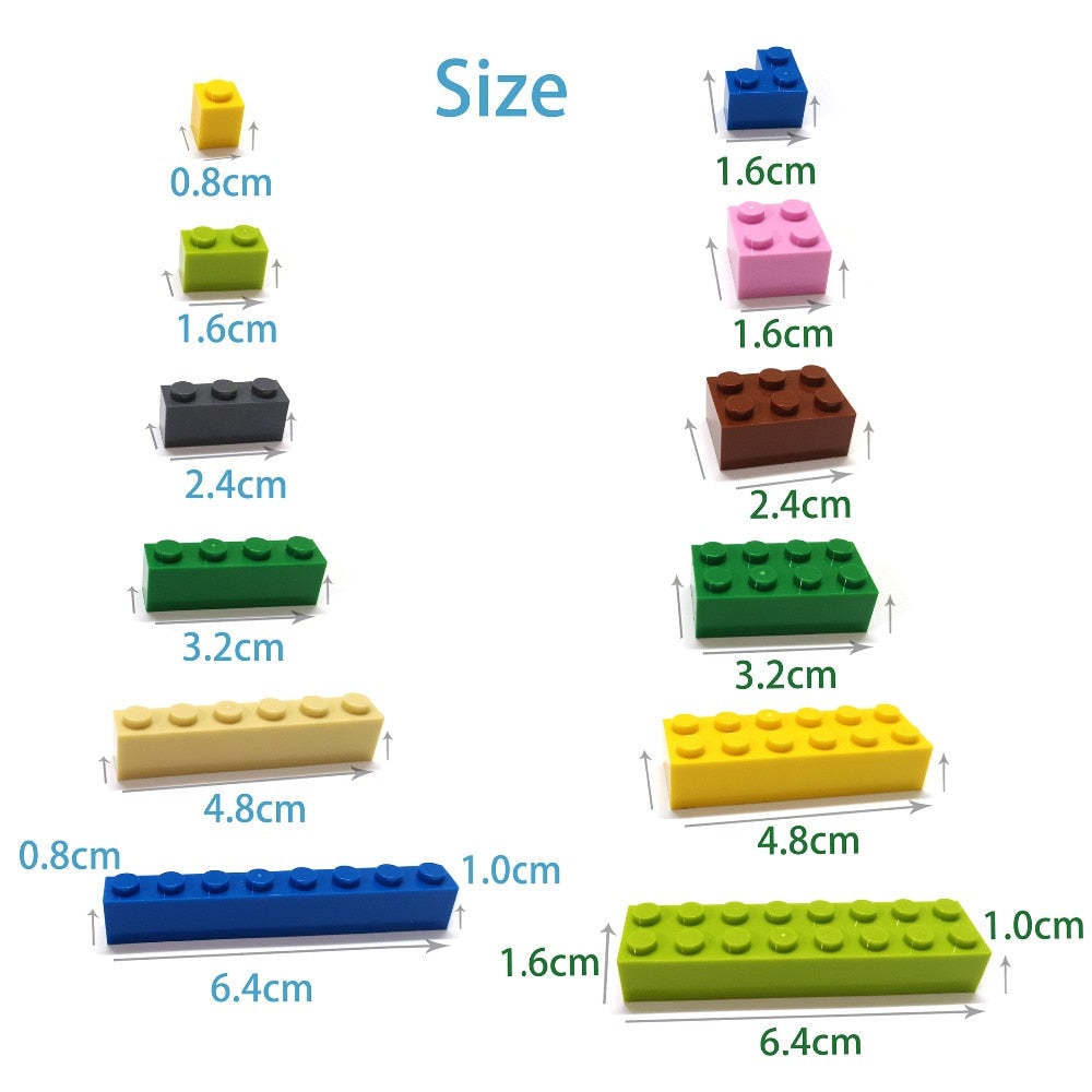 200pcs DIY Building Blocks Figure Bricks Ceramic Tile 2x2 Educational Creative Size Compatible With 3068 Toys for Children