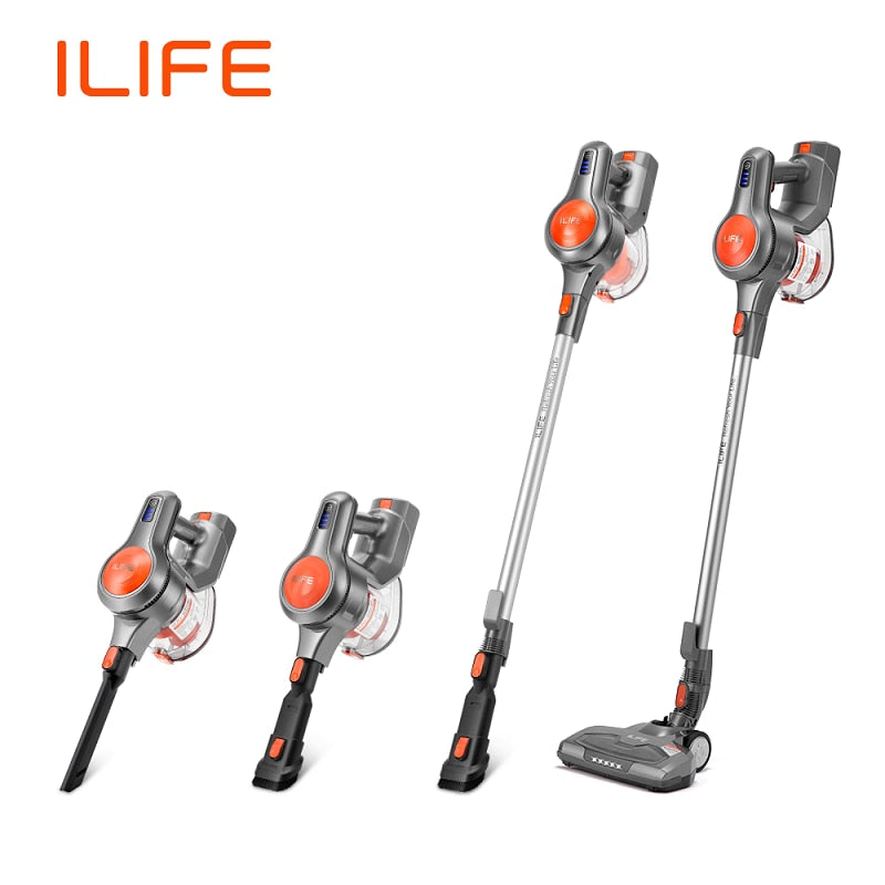 ILIFE H70/H70 Plus Cordless Handheld Cleaning Robot,21kPa Suction,1.2L Dust Cup,40 Mins Time,LED Illuminate,Removable Battery