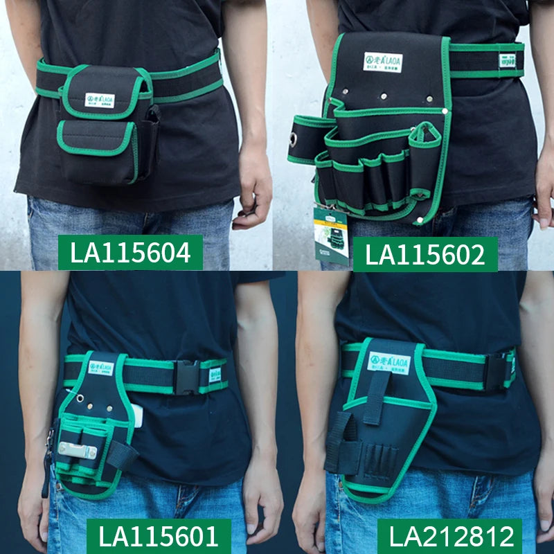 LAOA High quality Waterproof Tool Bag Multifunction Electrician's Repair Kit Thick Fabric Tool Belt Bag