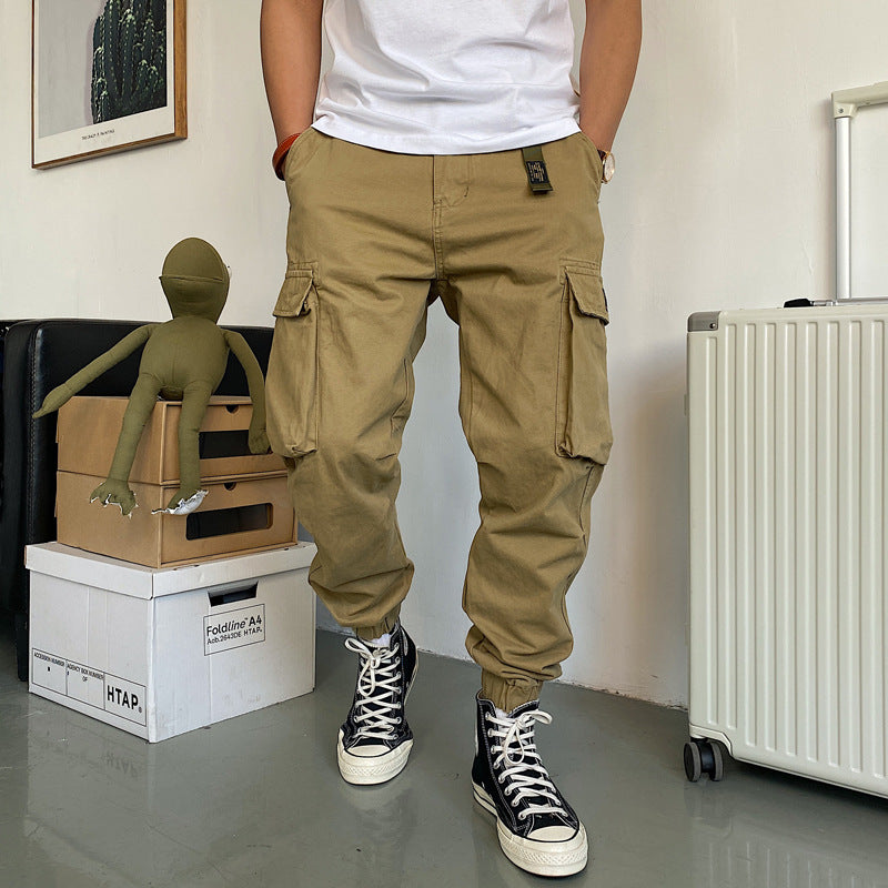 Men's Fashion Casual Cotton Multi-pocket Workwear Casual Pants