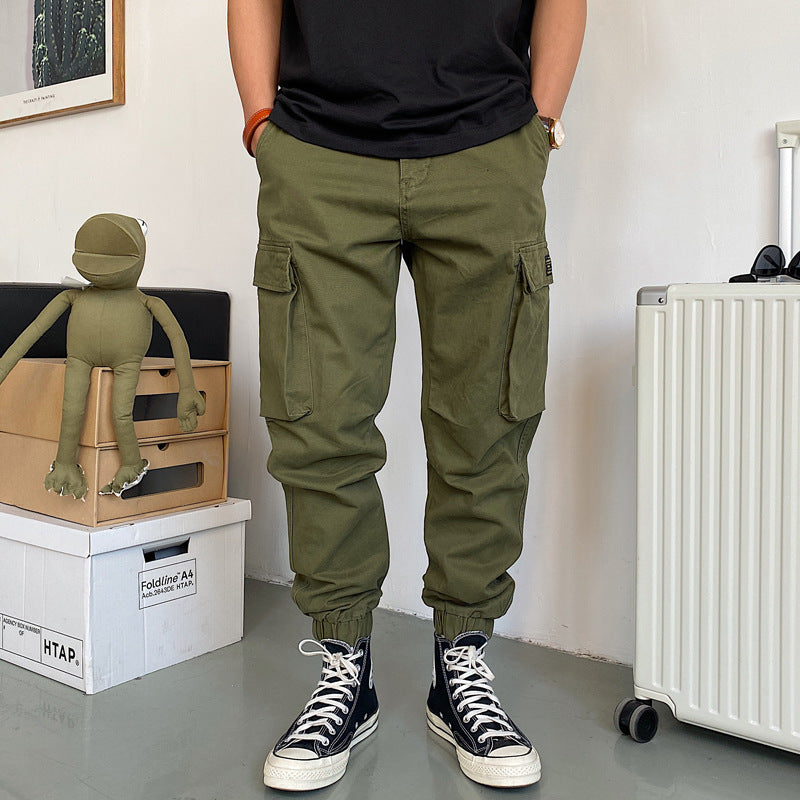 Men's Fashion Casual Cotton Multi-pocket Workwear Casual Pants