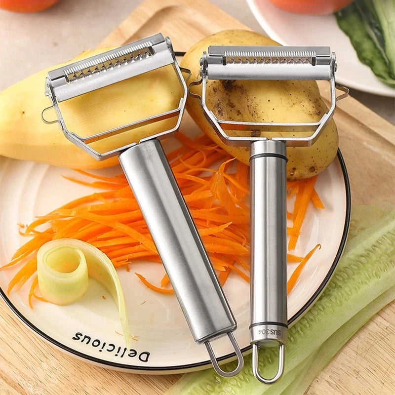 Stainless Steel Peeler Fruit Vegetable Multifunction Grater Julienne Peeler Slice Melon Potato Carrot Cucumber Home Kitchen Tool