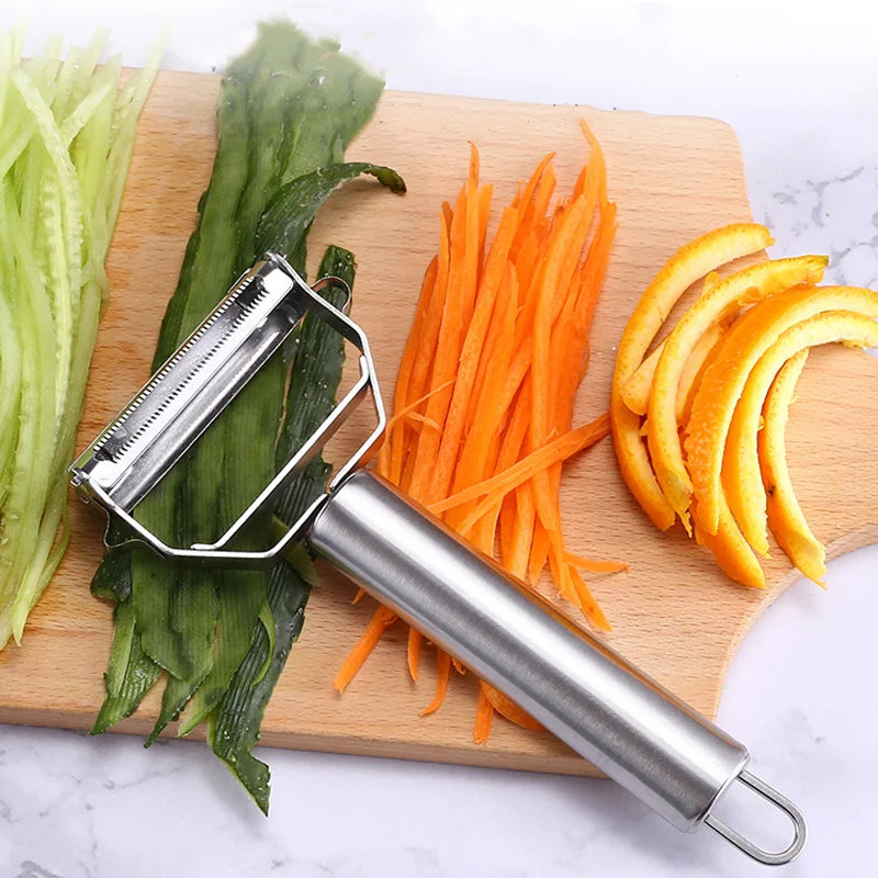 Stainless Steel Peeler Fruit Vegetable Multifunction Grater Julienne Peeler Slice Melon Potato Carrot Cucumber Home Kitchen Tool