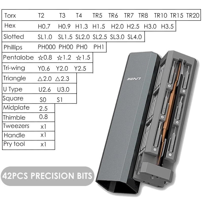 32/46 in 1 Screwdriver Set Magnetic Screwdriver Bits Torx Hex Screw Driver set Precision Phone PC Repair Tool Kit Hand Tool