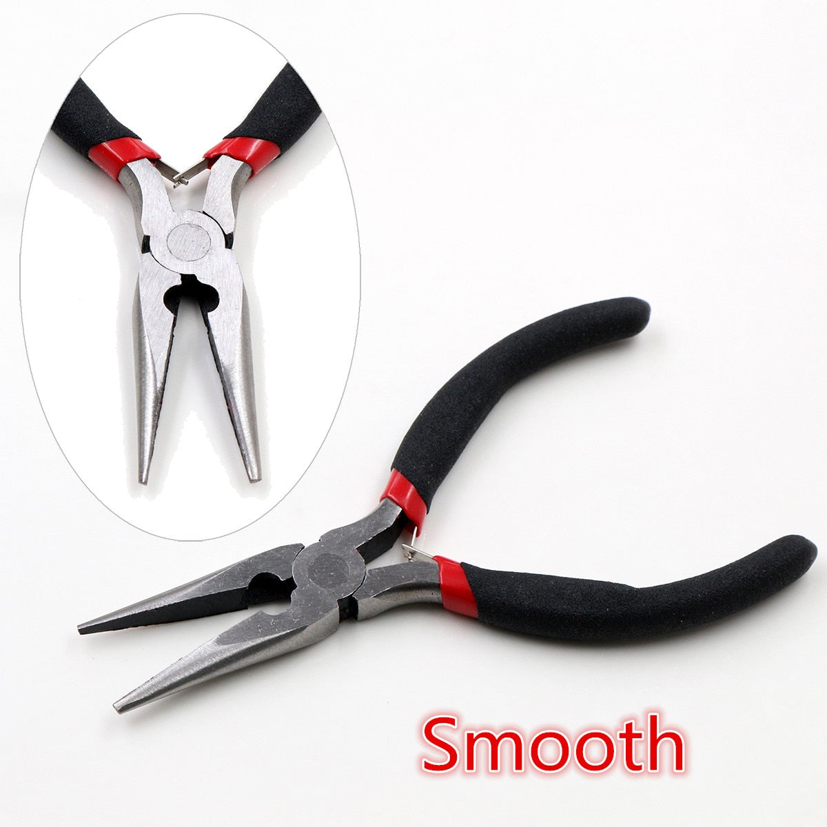 1 Piece Stainless Steel Needle Nose Pliers Jewelry Making Hand Tool Black 12.5cm