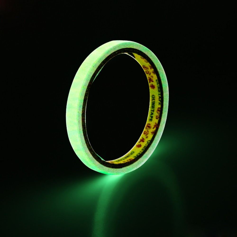 Self-adhesive Luminous Tape DIY Glow In Dark Warning Tape Night Vision Car Sticker Car-styling 10mm*3m